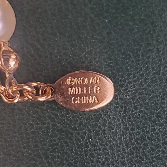 Nolan Miller Glamour Collection Simulated Pearl Necklace and Flower Enhancer NIB - Picture 5 of 8